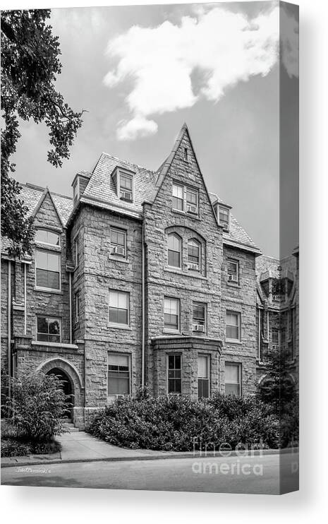 American Canvas Print featuring the photograph Haverford College Barclay Hall by University Icons