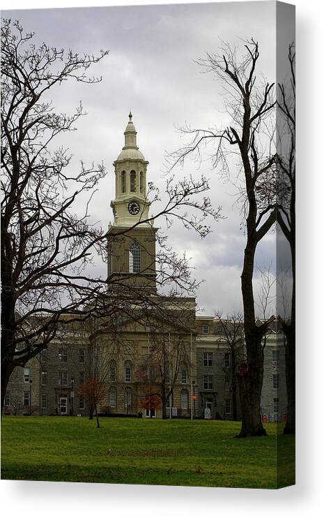 Hayes Hall Canvas Print featuring the photograph Hayes Hall UB by Don Nieman