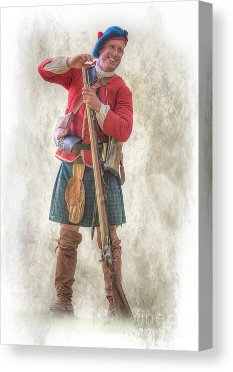Highlander Moment In Time Canvas Print featuring the digital art Highlander Moment in Time by Randy Steele