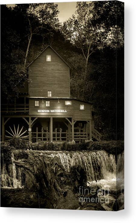 Missouri Canvas Print featuring the photograph Hodgson Gristmill by Robert Frederick