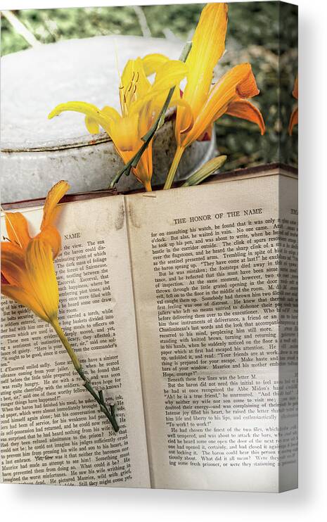 Sharon Popek Canvas Print featuring the photograph Honor of Name Lily by Sharon Popek