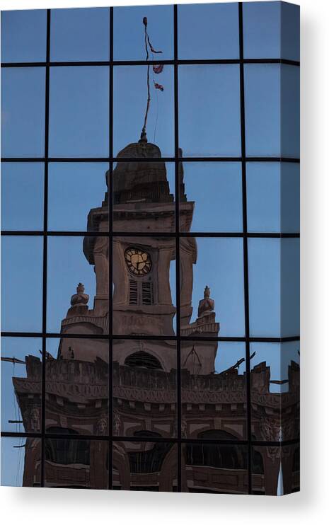 City Hall Canvas Print featuring the photograph Hortense the Beautiful by Ed Gleichman