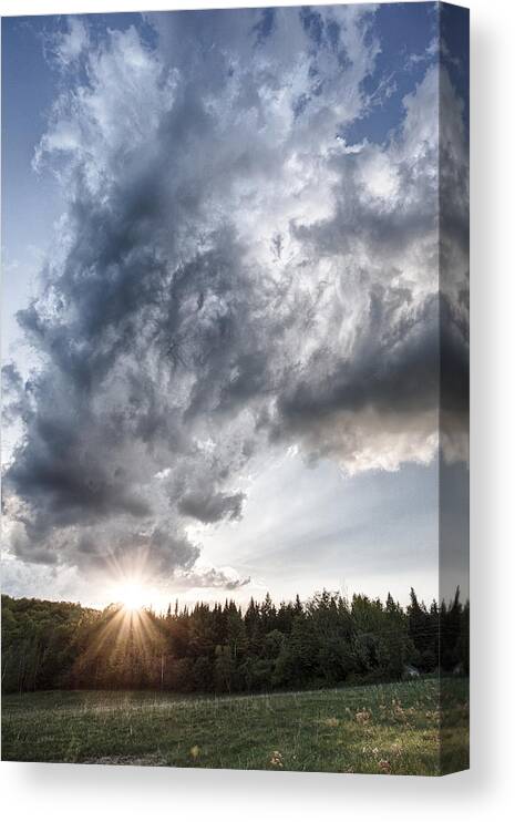 Clouds Canvas Print featuring the photograph I Wandered Lonely as a Cloud by Nathan Larson
