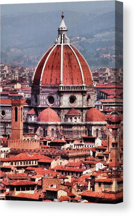 Florence Canvas Print featuring the photograph Il Duomo by Joe Bonita
