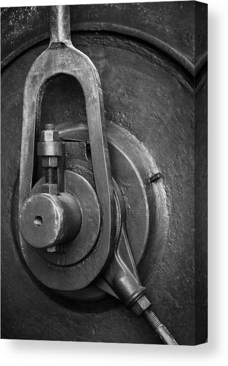 Abandoned Canvas Print featuring the photograph Industrial detail by Carlos Caetano