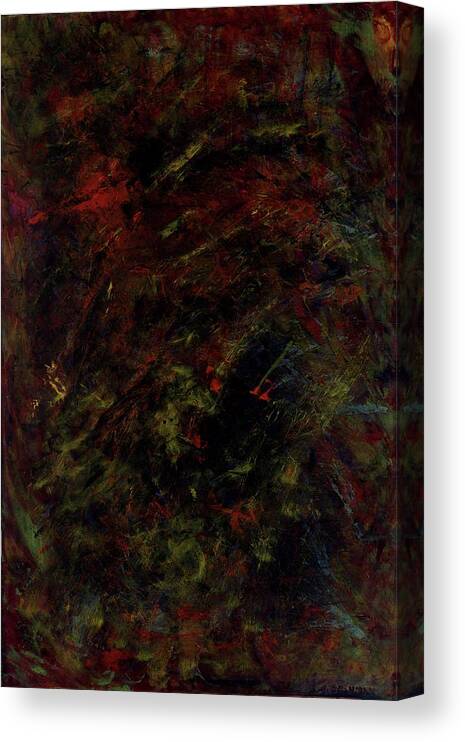 Abstract Canvas Print featuring the painting Inner Wisdom by Angela Bushman