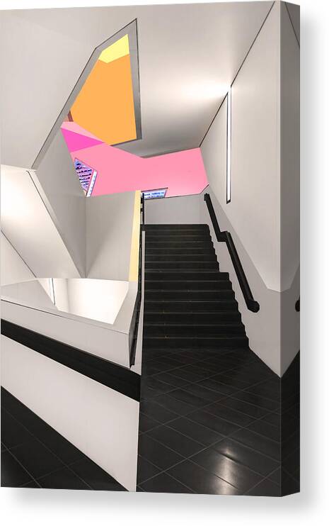 Interior Design Stairs Canvas Print featuring the photograph Interior Design Stairs 6 by Carlos Diaz