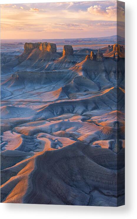 Utah Canvas Print featuring the photograph Into the Badlands by Dustin LeFevre