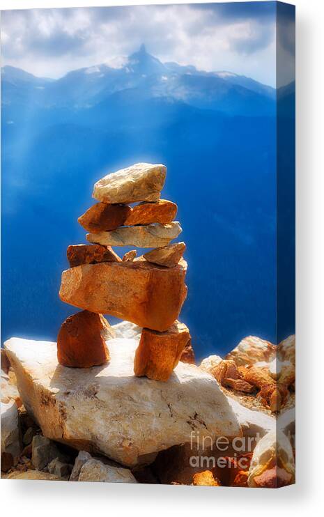 Inuk Canvas Print featuring the photograph Inuk in the Rockies by Colin Woods