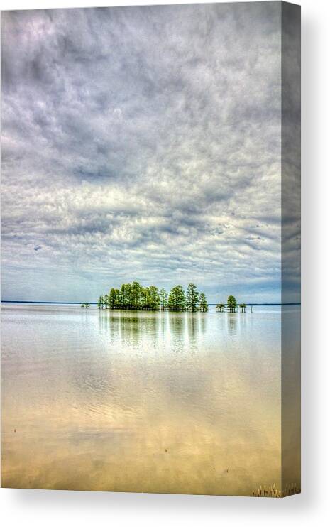 Water Canvas Print featuring the photograph Island Storm by Ches Black