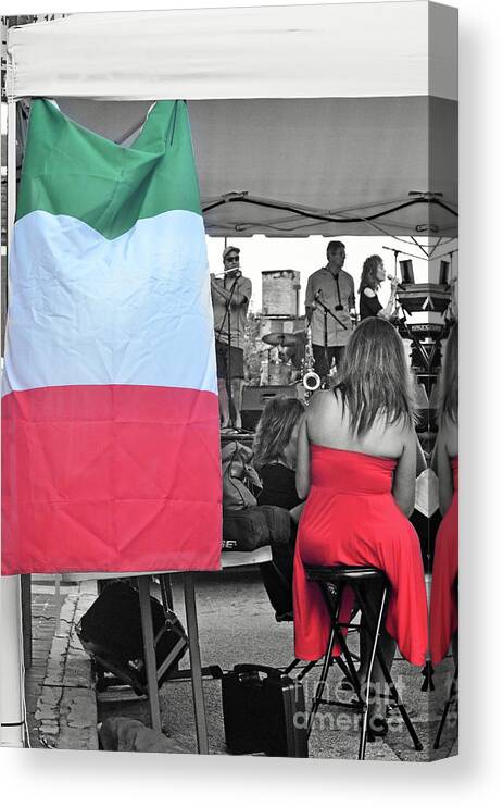 Italian Festival Canvas Print featuring the photograph Italian Festival by La Dolce Vita