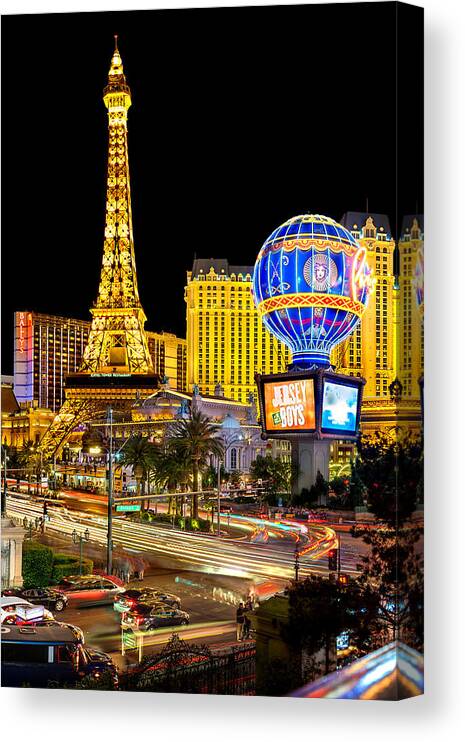 Las Vegas Canvas Print featuring the photograph It's All Happening by Az Jackson