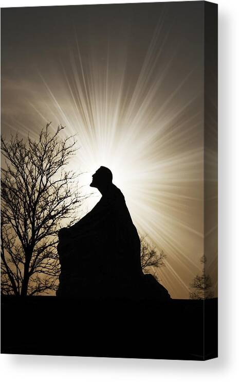 Jesus Canvas Print featuring the photograph Jesus is the Light by Jeramie Curtice