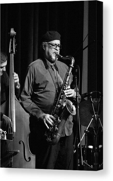 Jazz Canvas Print featuring the photograph Joe Lovano1 by Lee Santa