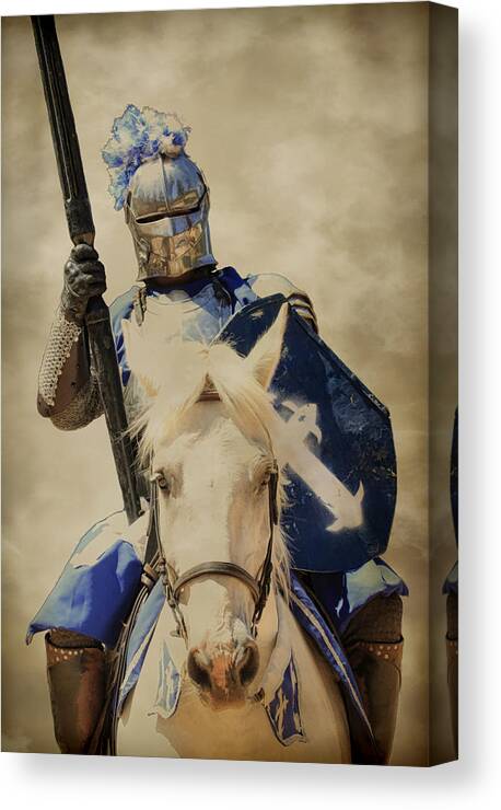 Knight Canvas Print featuring the photograph Jousting by Steve McKinzie