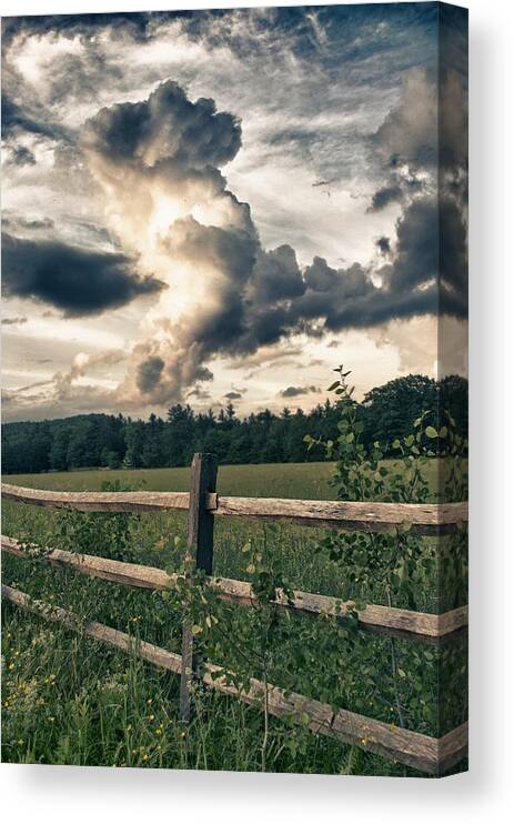 June Canvas Print featuring the photograph June Thunderstorms Along Connecticut River by Nathan Larson