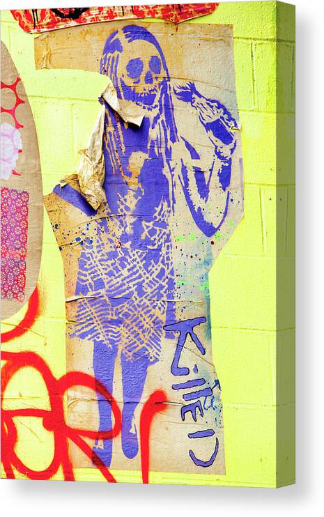 Street Art Canvas Print featuring the photograph Killed by Art Block Collections