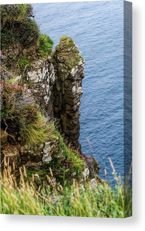 Rock Canvas Print featuring the photograph Kilt Rock Cliffs #3 by Elvis Vaughn