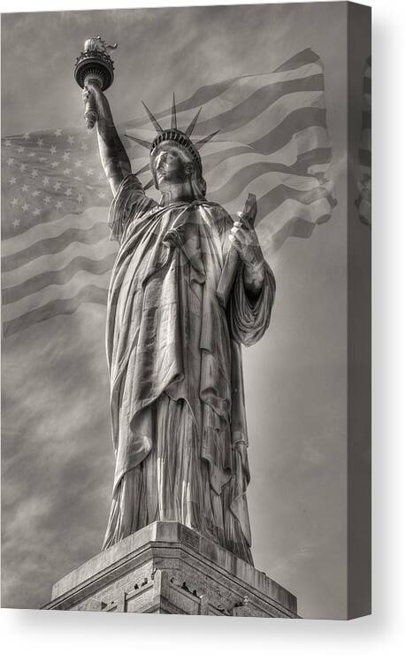 Statue Of Liberty Canvas Print featuring the photograph Lady Liberty by Patricia Montgomery