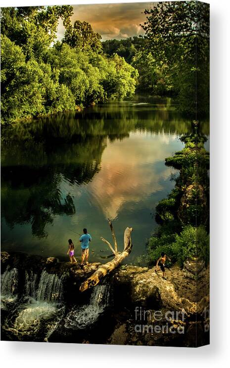 Landscape Canvas Print featuring the photograph Last Seconds Of Summer by Robert Frederick