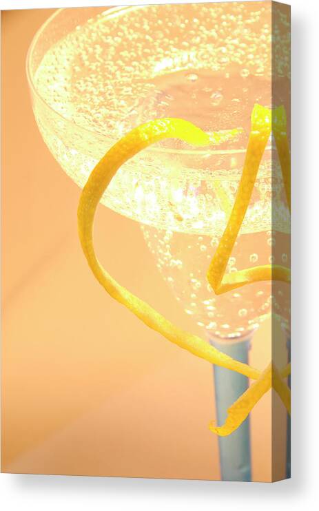Lemon Canvas Print featuring the photograph Lemon Swirl by Timothy OLeary