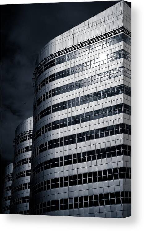 Architecture Canvas Print featuring the photograph Lines and Curves by Dave Bowman