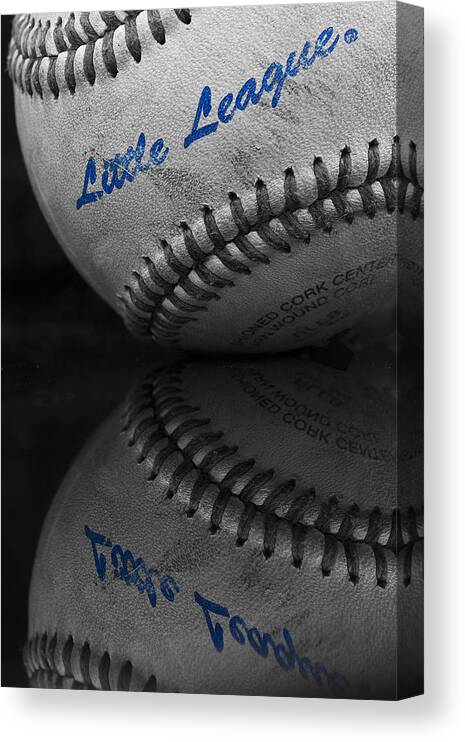 Little League Canvas Print featuring the photograph Little League Baseball by Morgan Wright