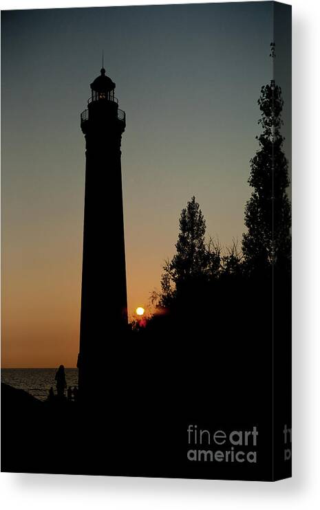 Little Sable Point Lighthouse Canvas Print featuring the photograph Little Sable Point Lighthouse by Rich S