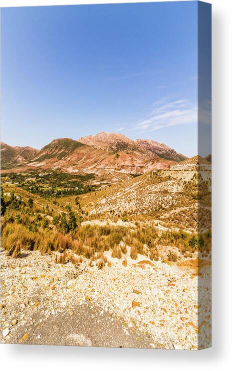 Australian Canvas Print featuring the photograph Majestic arid peaks by Jorgo Photography