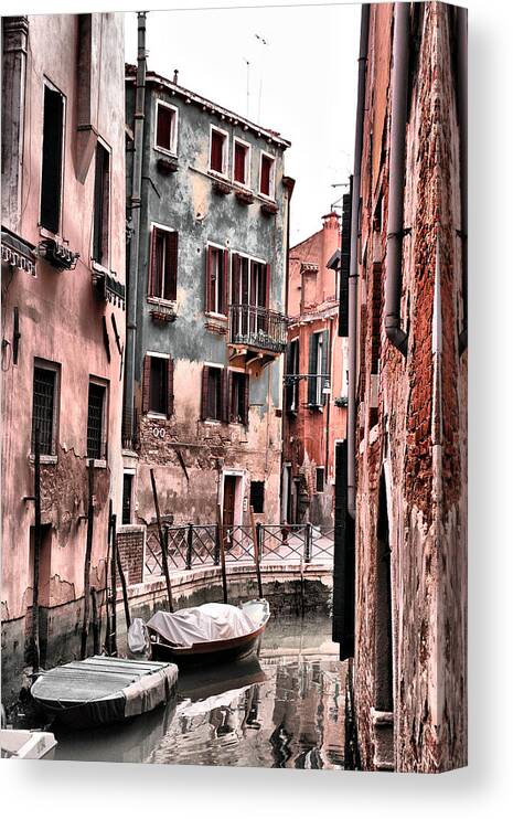Boats Canvas Print featuring the photograph Majestic Canals by Greg Sharpe