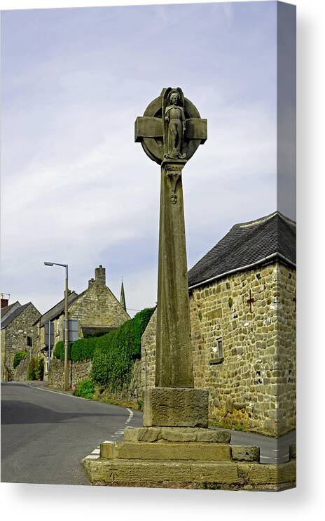 Europe Canvas Print featuring the photograph Market Cross - Crich by Rod Johnson