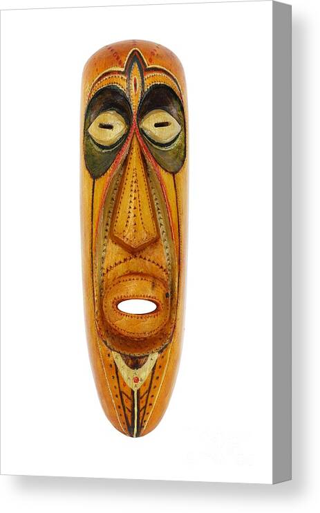 Mask Canvas Print featuring the relief Mask by Michal Boubin