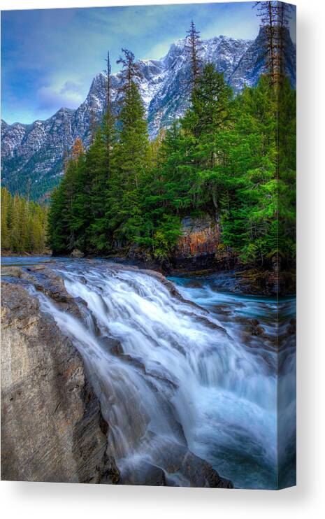 River Canvas Print featuring the photograph McDonald Creek by Jedediah Hohf