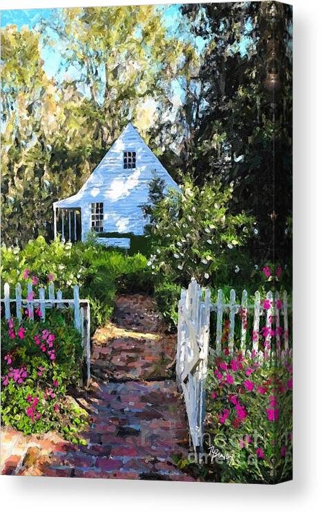 Midway Canvas Print featuring the painting Midway Garden by Tammy Lee Bradley