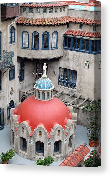 Mission Inn Canvas Print featuring the photograph Mission Inn 3 by Amy Fose