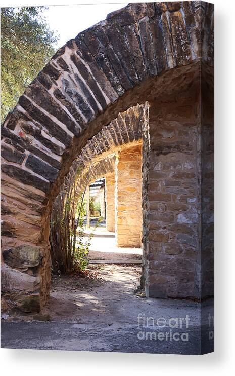 Arches Canvas Print featuring the photograph Mission San Jose by Jeanette French