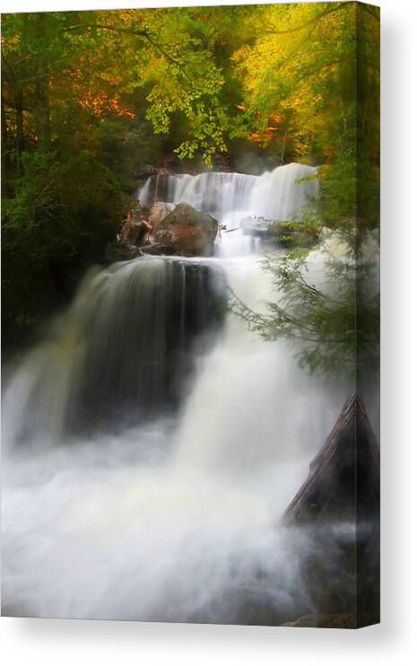 Catskills Canvas Print featuring the photograph Misty Fall by Neil Shapiro
