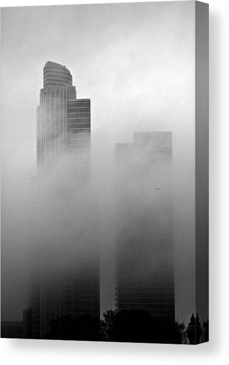 Fog Canvas Print featuring the photograph Misty Morning Flight by Joseph Noonan