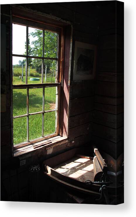 Old Window Canvas Print featuring the photograph Morning Light by Joanne Coyle