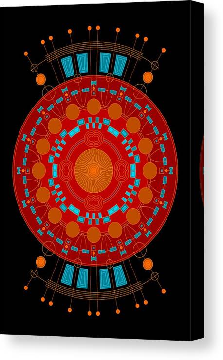 Relief Canvas Print featuring the digital art Mother color by DB Artist