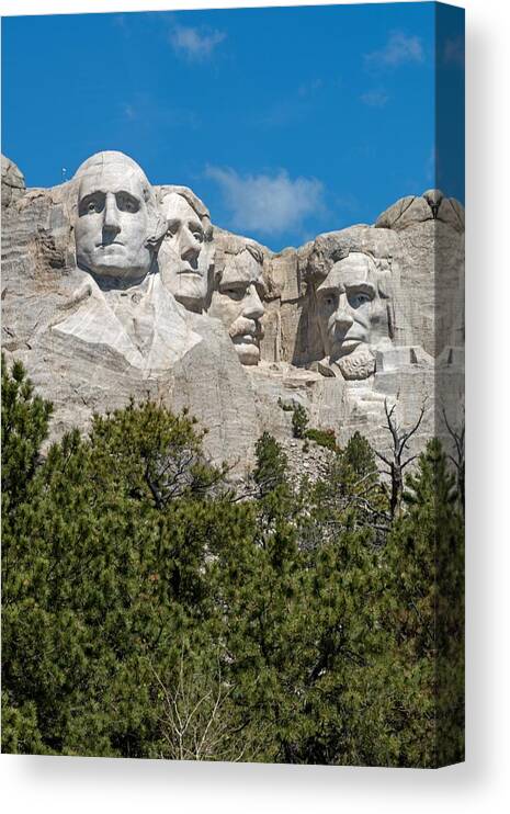 Mount Rushmore National Memorial Canvas Print featuring the photograph Mount Rushmore 2 by Willie Harper
