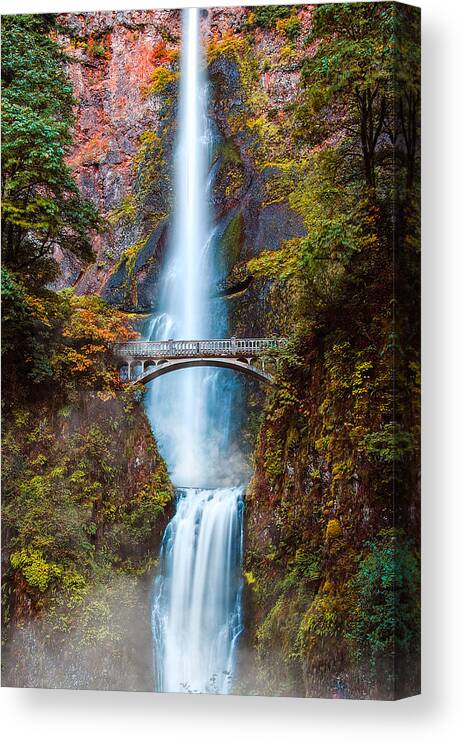 Multnomah Falls Canvas Print featuring the photograph Multnomah Falls by Kevin McClish