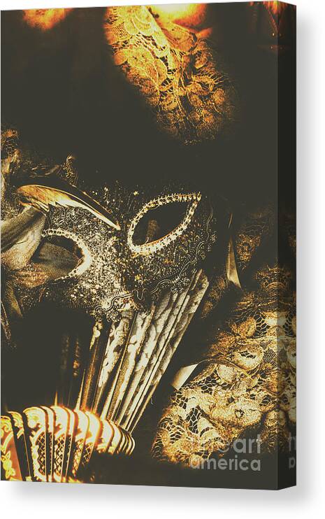 Fantasy Canvas Print featuring the photograph Mysterious disguise by Jorgo Photography