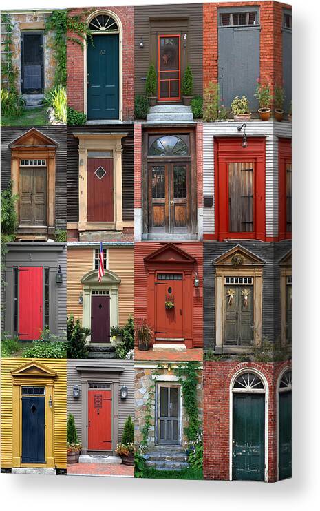 New England Canvas Print featuring the photograph New England Doors #2 by Brett Pelletier