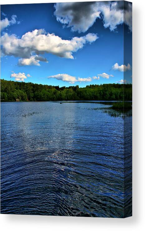 Landscape Canvas Print featuring the photograph NH Spring Landscape Tamworth 5 by Edward Myers