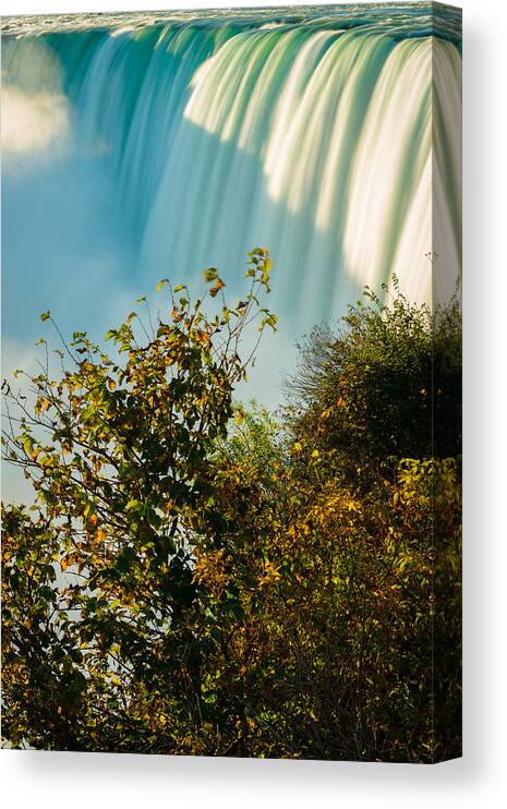 Canadian Falls Canvas Print featuring the photograph Niagara Falls - Abstract IV by Mark Rogers