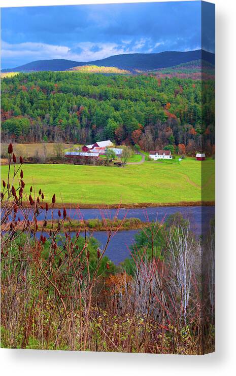  Canvas Print featuring the photograph Northern Vermont Vista by Polly Castor
