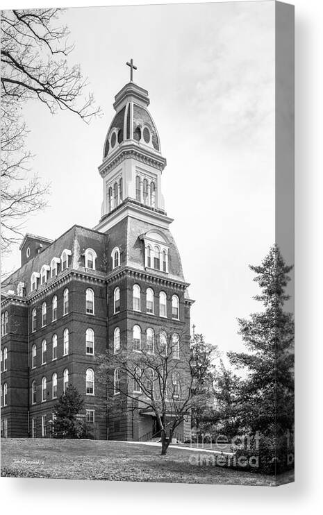 Baltimore Canvas Print featuring the photograph Notre Dame of Maryland University Gibbons Hall by University Icons