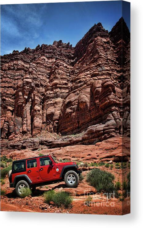 Canyonlands National Park Canvas Print featuring the photograph Off Road Adventure by Norma Warden