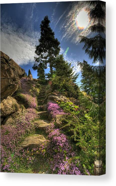 Hdr Canvas Print featuring the photograph Ohme Gardens by Brad Granger